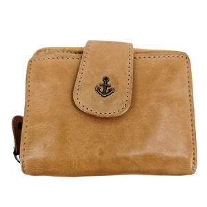 Harbour 2nd Women’s Gold Cognac Tan Amber Genuine Leather Wallet